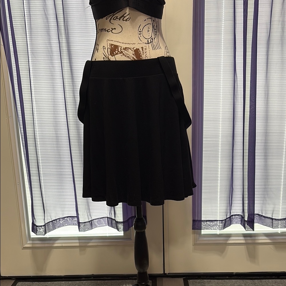 Black Women's Skirt with straps